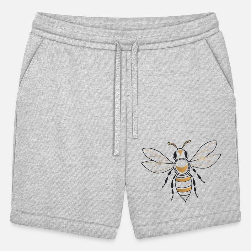 A bee modern, minimalist line-art illustration