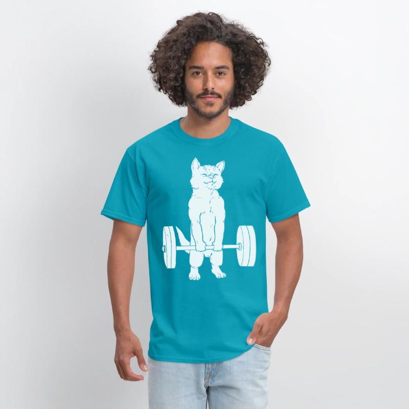 Cat Deadlift Powerlifting lifting T Shirt