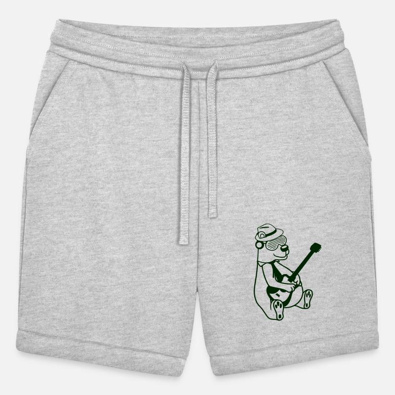 Cool Sitting Grizzly Brown Bear Playing Guitar Fun