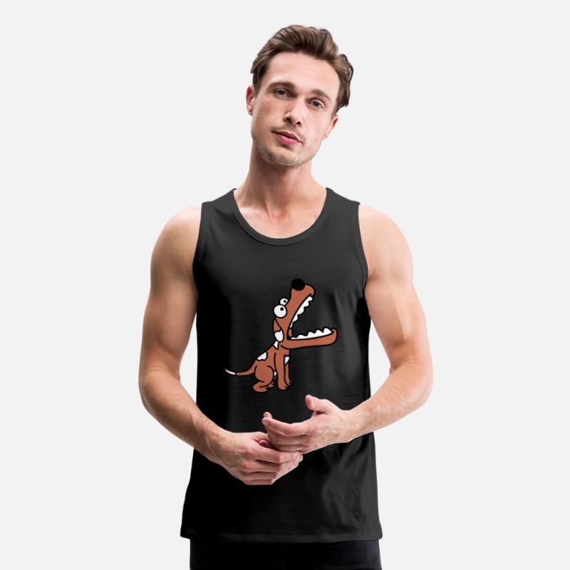 Dog Big Mouth Snout Hunger Looks Up Greedy Eating