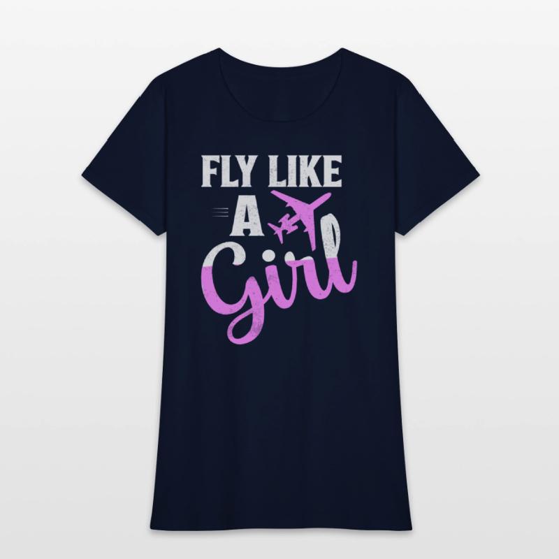 Fly Like A Girl Aviation Pilot Airline