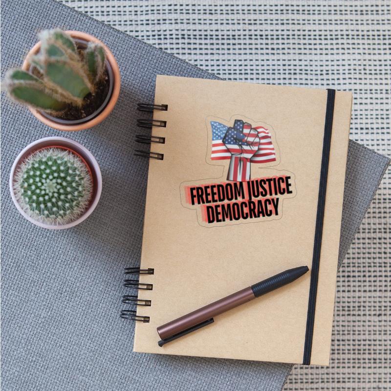 freedom justice democracy american flag