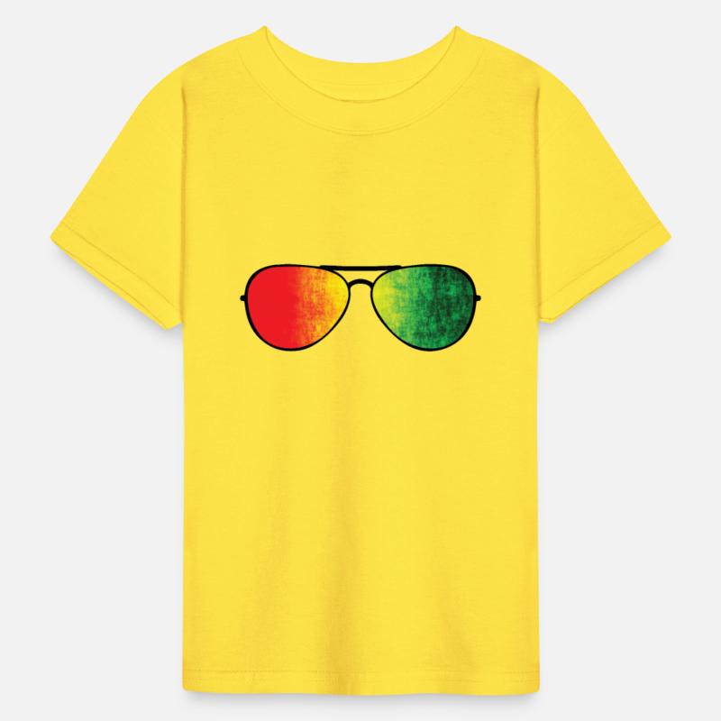 Glasses with bright Colors of Africa Continent