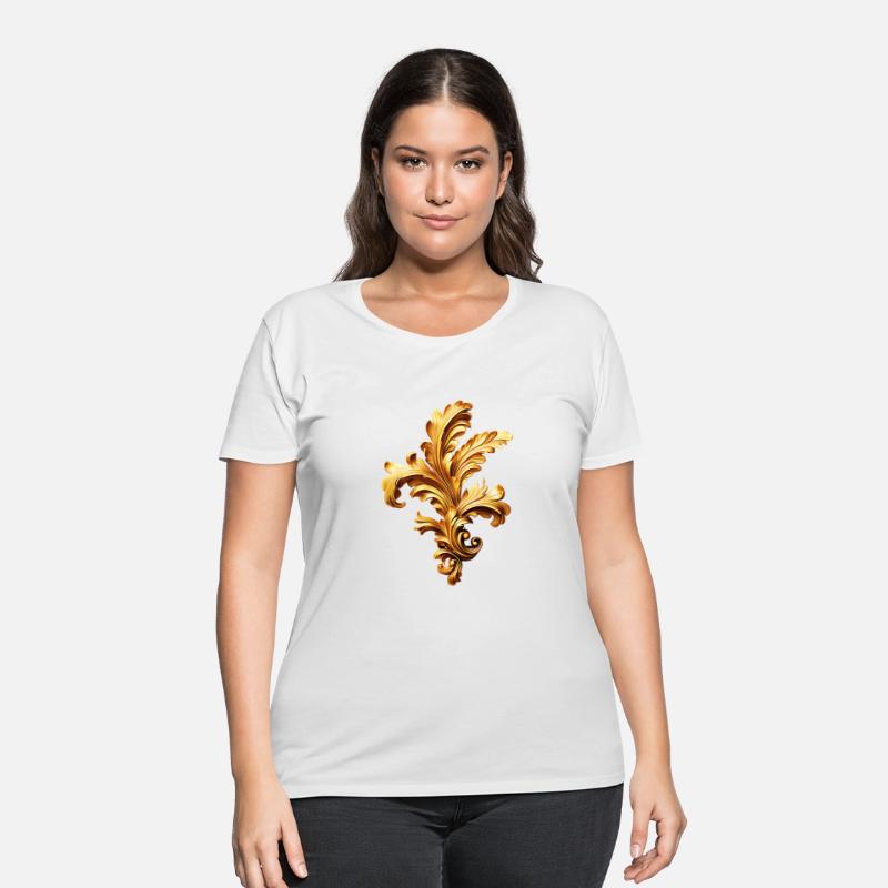 Golden Baroque Floral Ornament