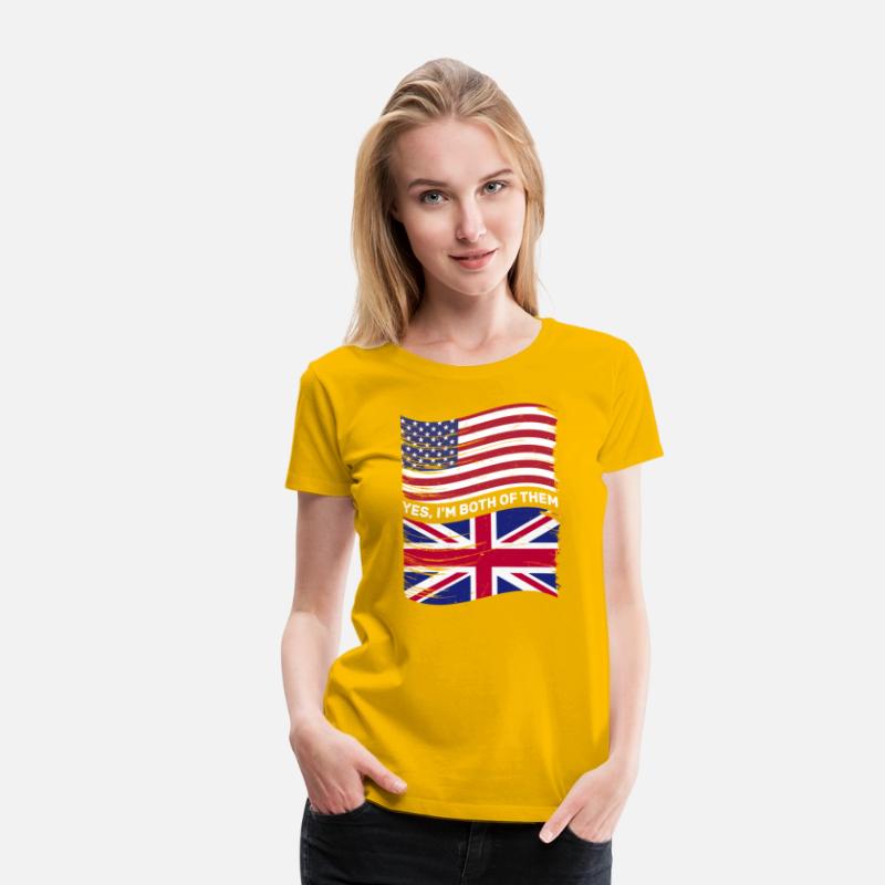 Half American Half British USA United Kingdom Flag