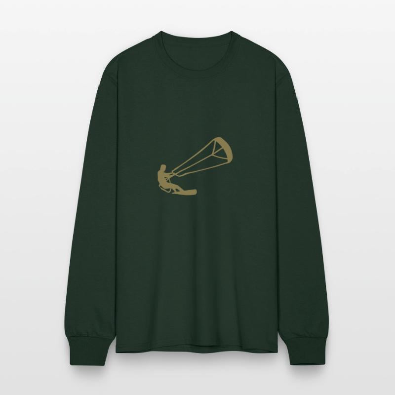 Kitesurfer silhouette kiteboarding adrenaline athl