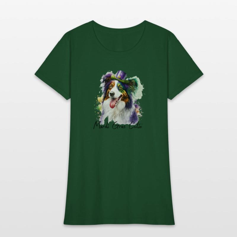 Mardi Gras Cutie Border Collie