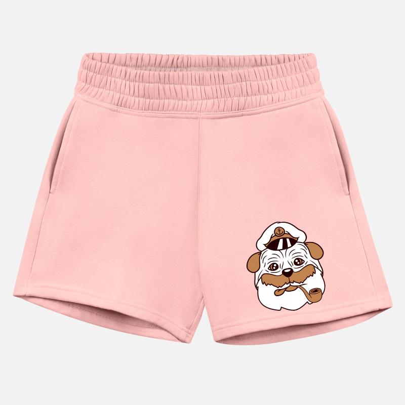 Pug Dog Captain Hat Face Funny Cute Cartoon Comic