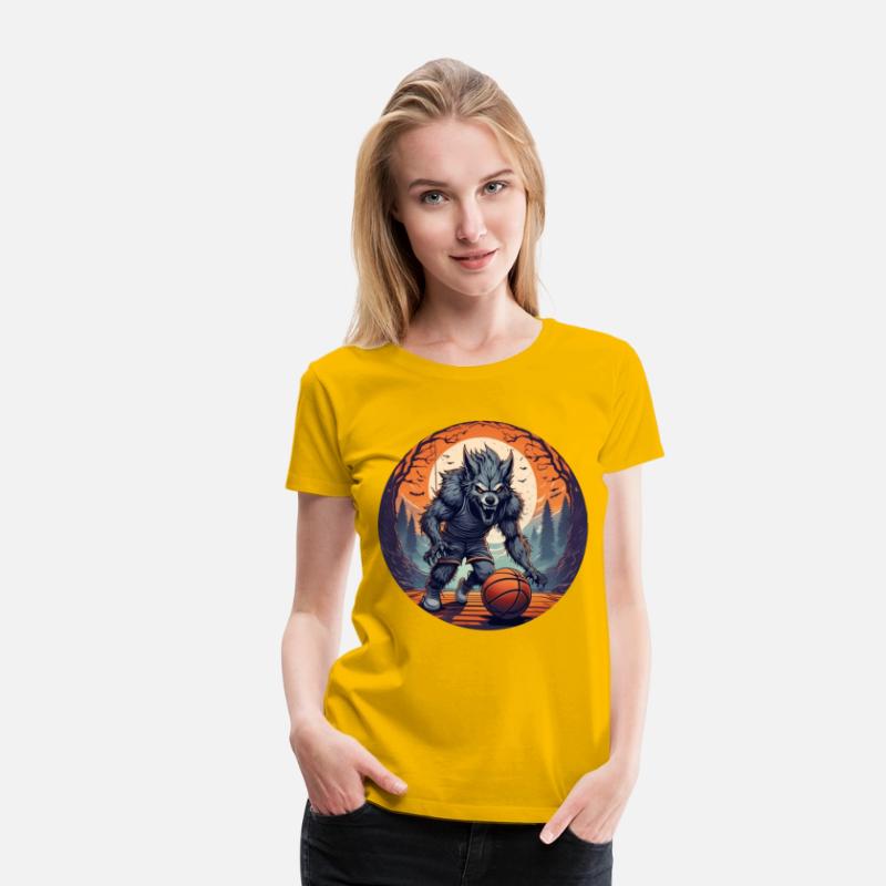 Scary Halloween Party Costume Werewolf Basketball