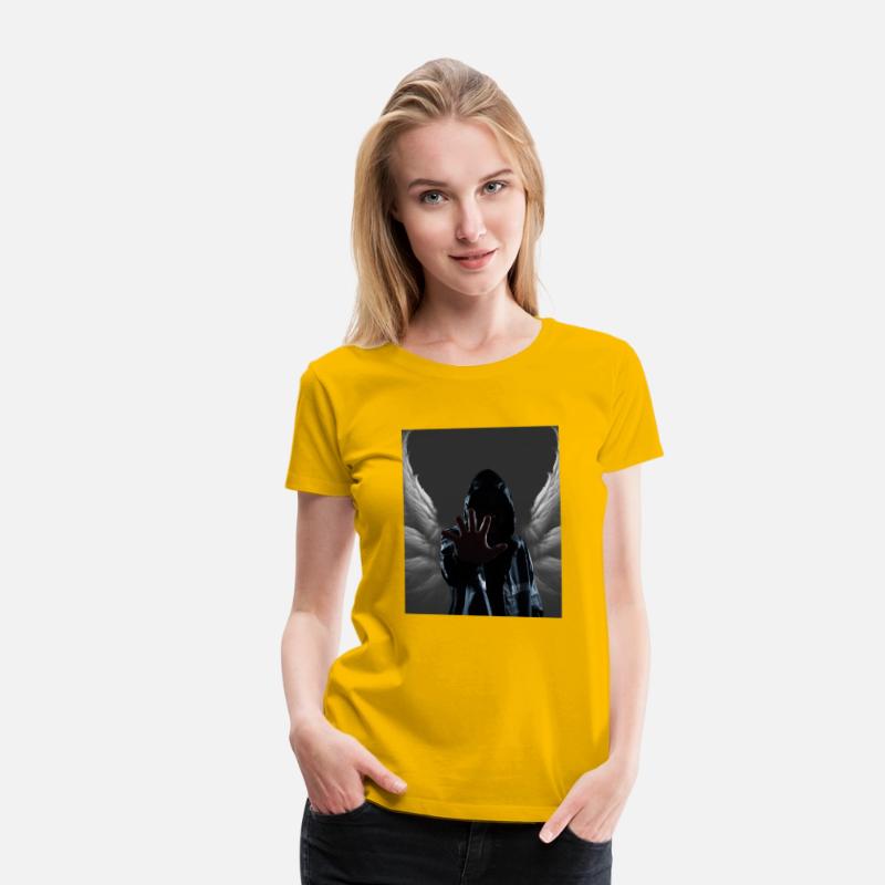 Shadowy Protector Dark Fantasy Stop Hooded Angel