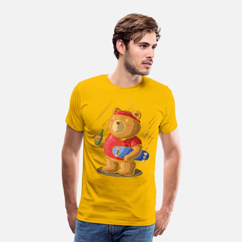 Sk8er Skateboarder Bear, Beer Party Skateboard
