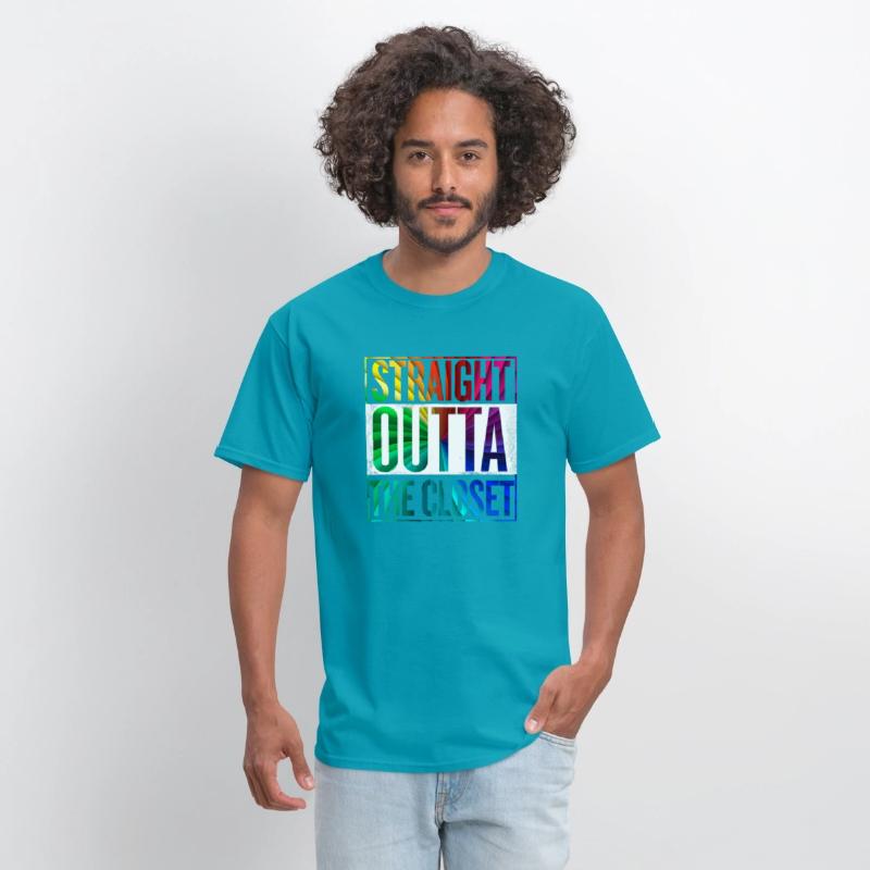 Straight Outta The Closet LGBT Gay Pride T-Shirt
