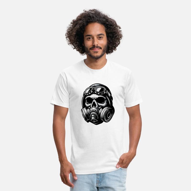 Stylish skull with a gas mask 2