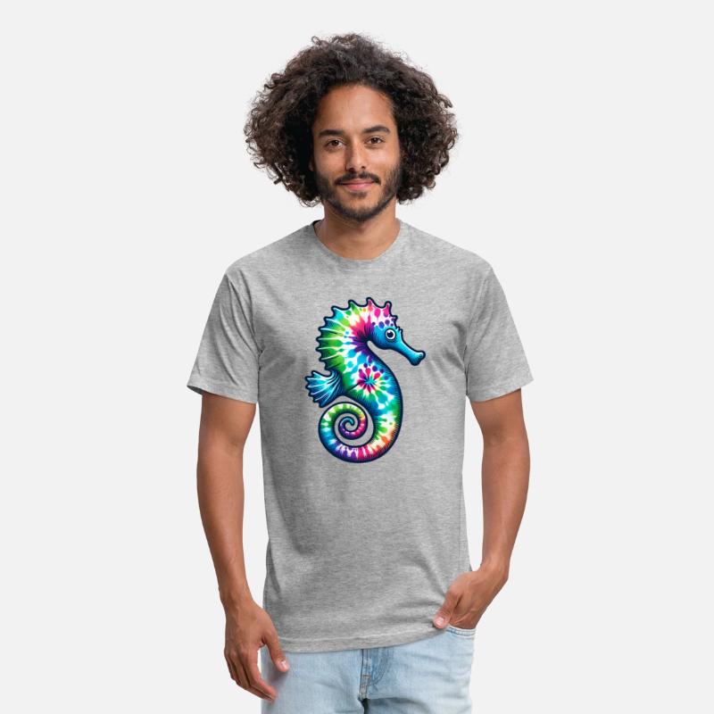 Tie Dye Seahorse - Colorful Hippie Ocean