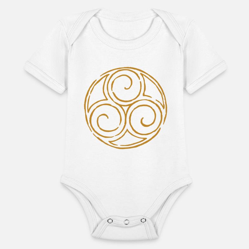 viking celtic symbol triskele yellow