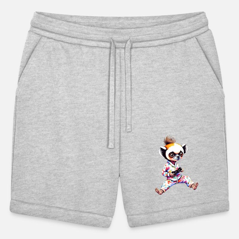 Young Sifaka Wearing Pajamas Retro Video Game