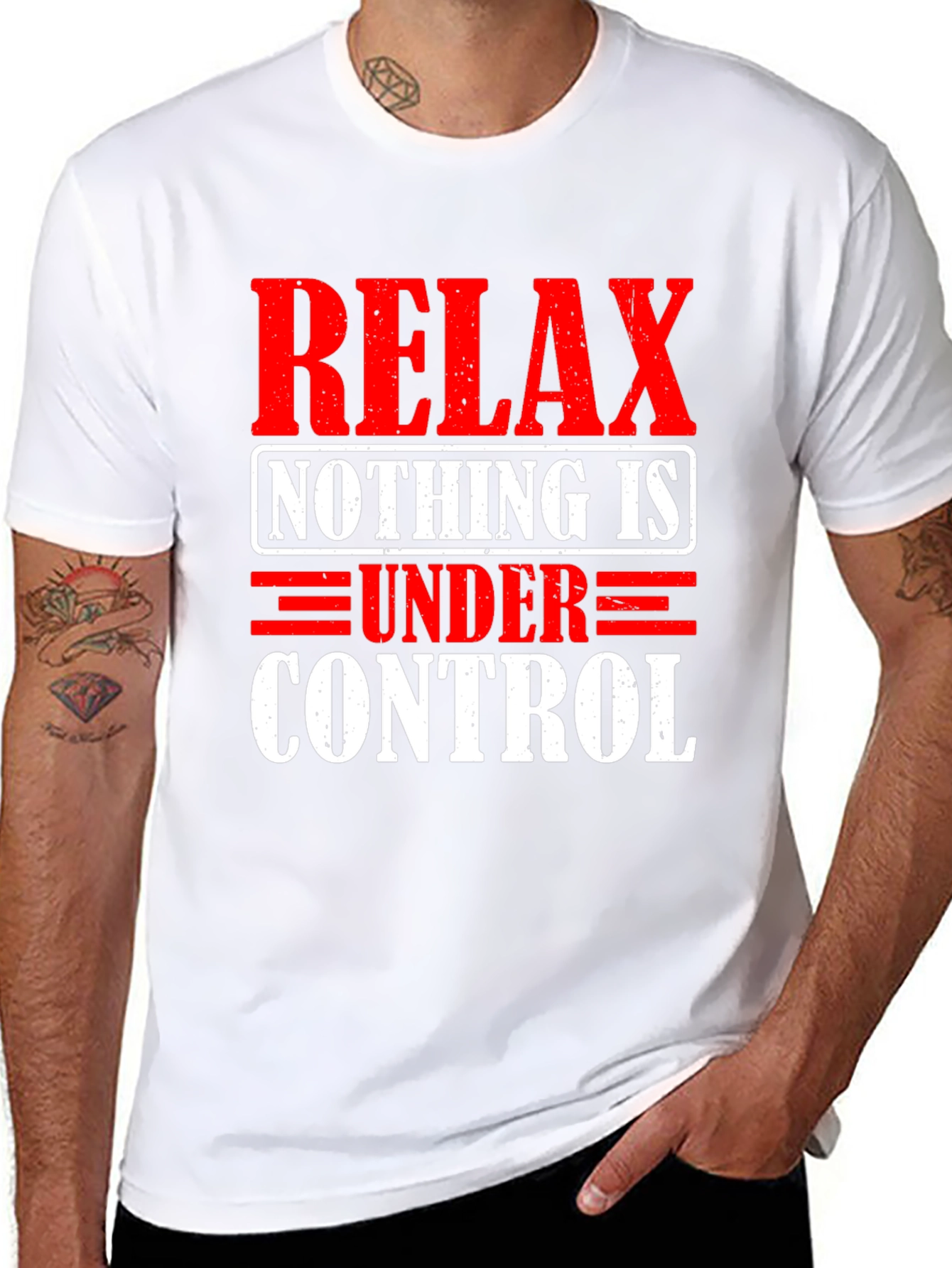 Relax Nothing is Under Control Graphic T-Shirt