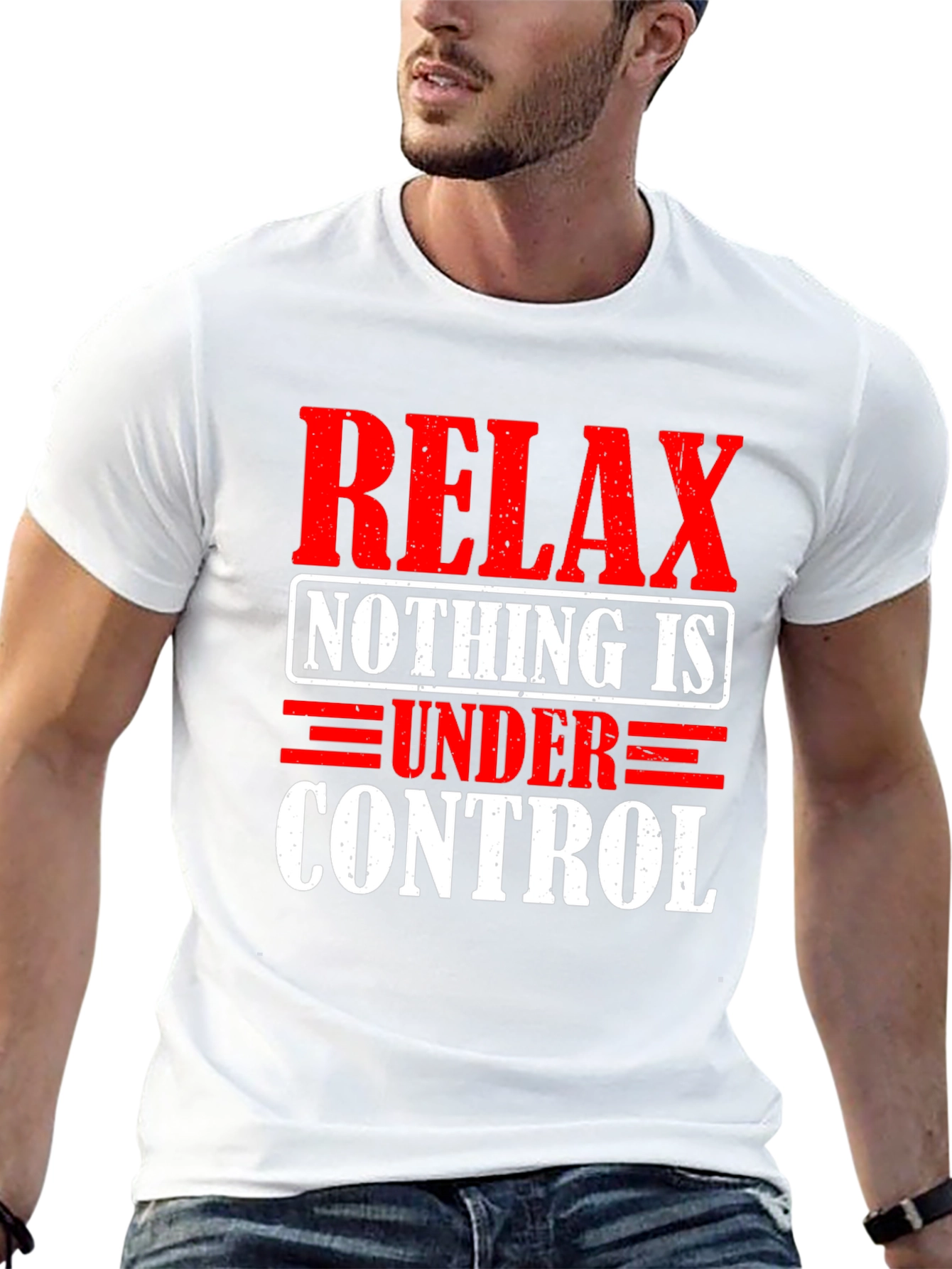 Relax Nothing is Under Control Graphic T-Shirt