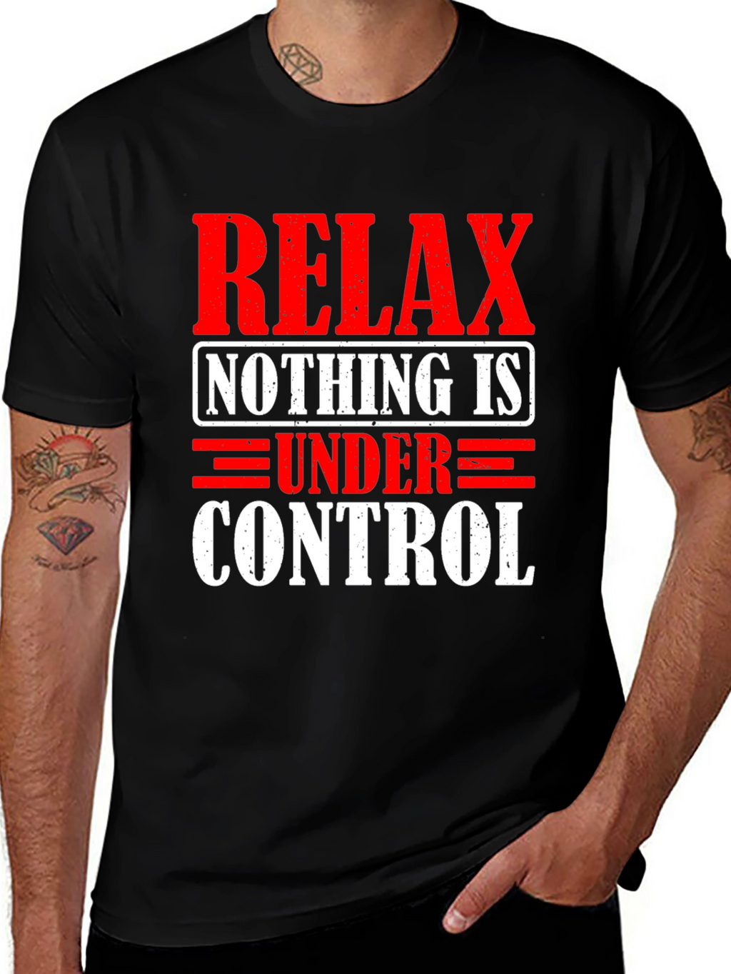 Relax Nothing is Under Control Graphic T-Shirt