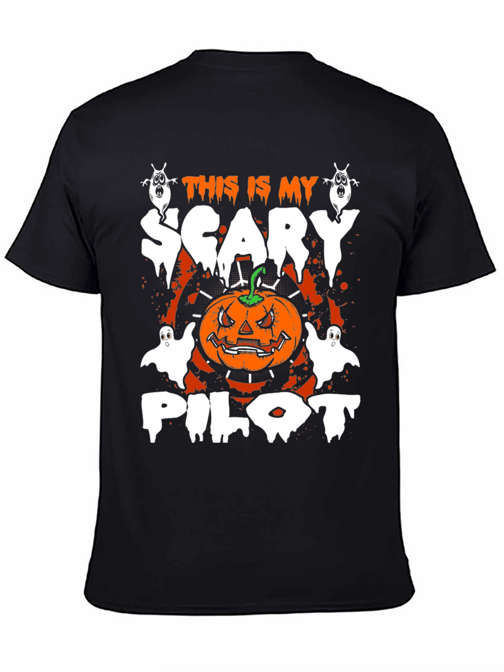 Scary Pilot Halloween Graphic Tee