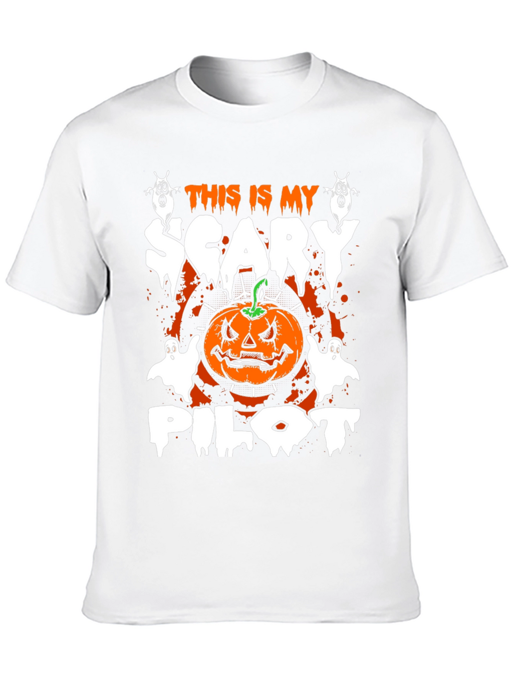 Scary Pilot Halloween Graphic Tee