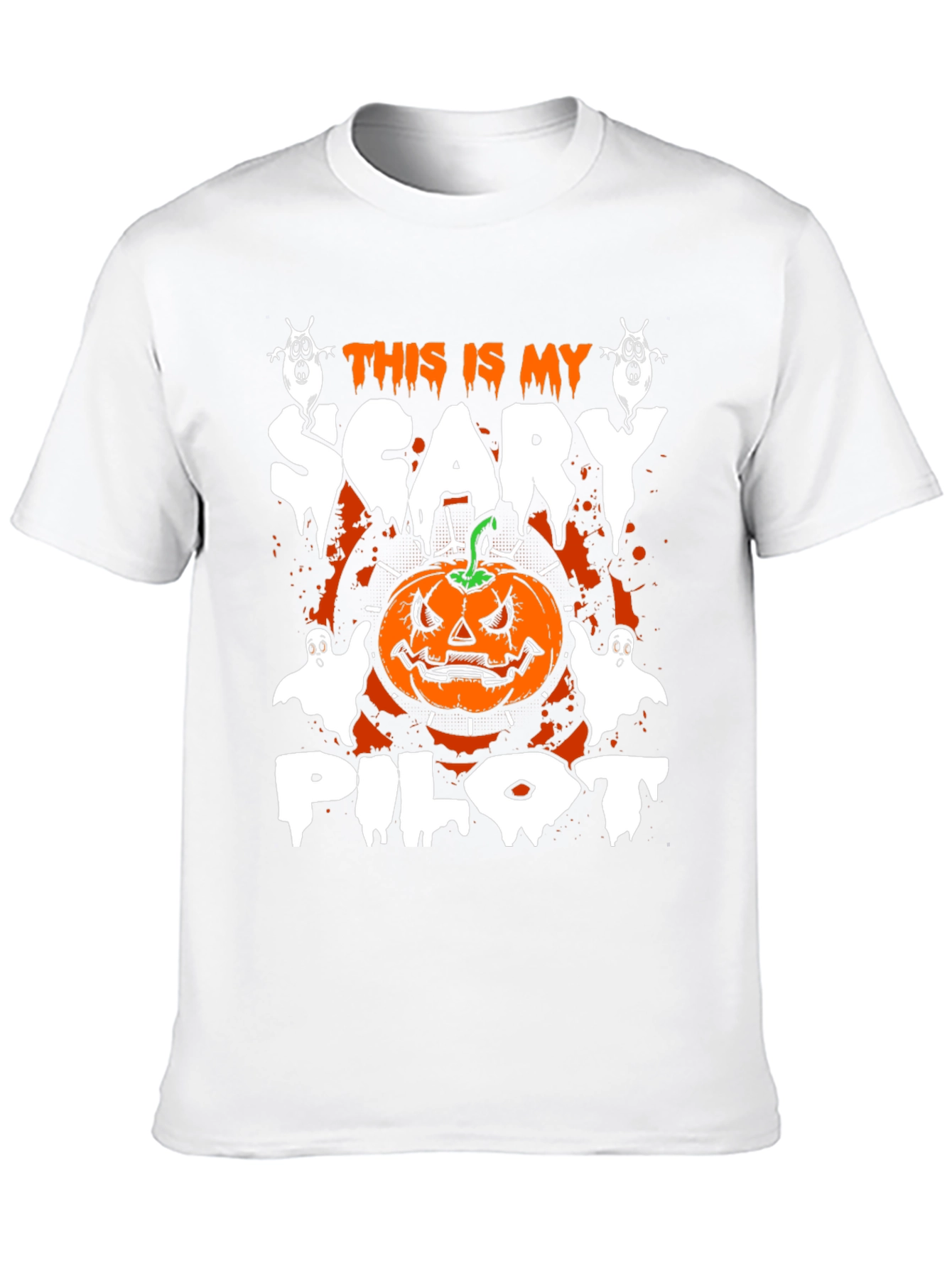 Scary Pilot Halloween Graphic Tee