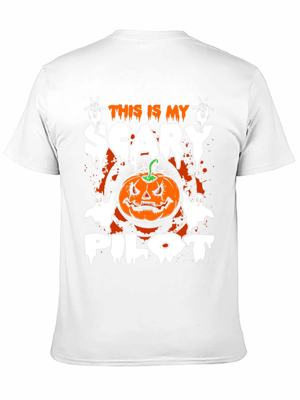 Scary Pilot Halloween Graphic Tee