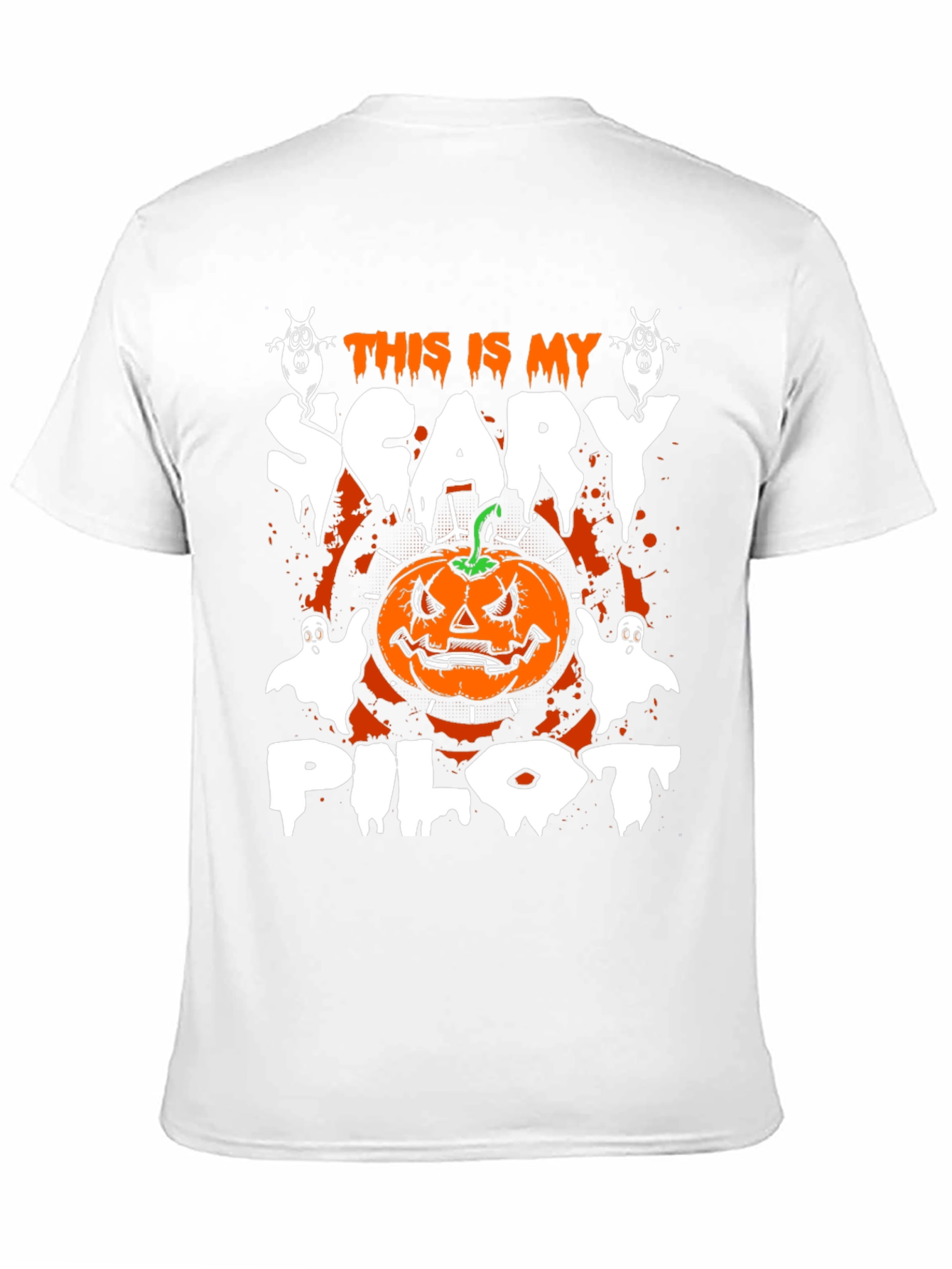Scary Pilot Halloween Graphic Tee