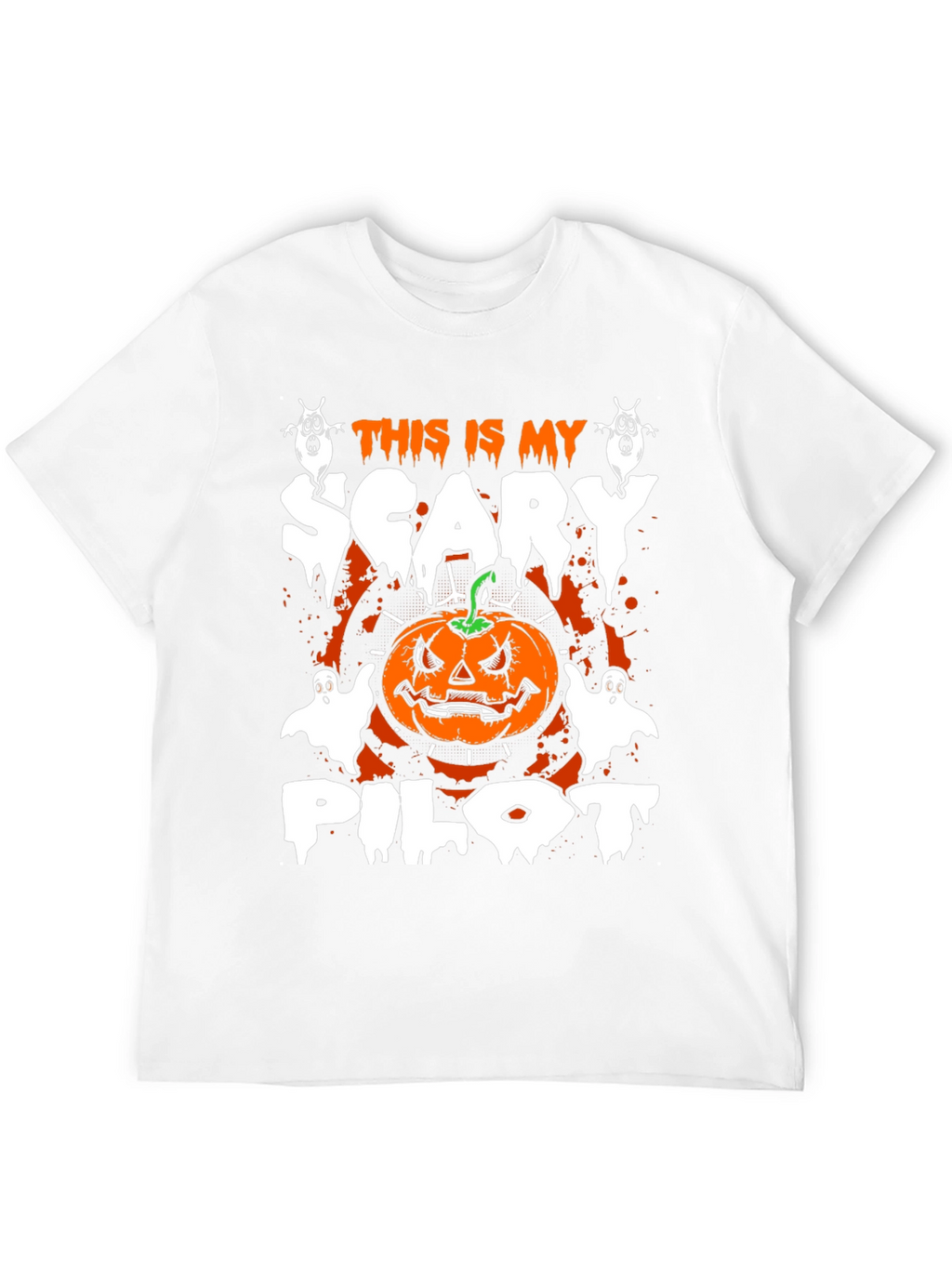 Scary Pilot Halloween Graphic Tee