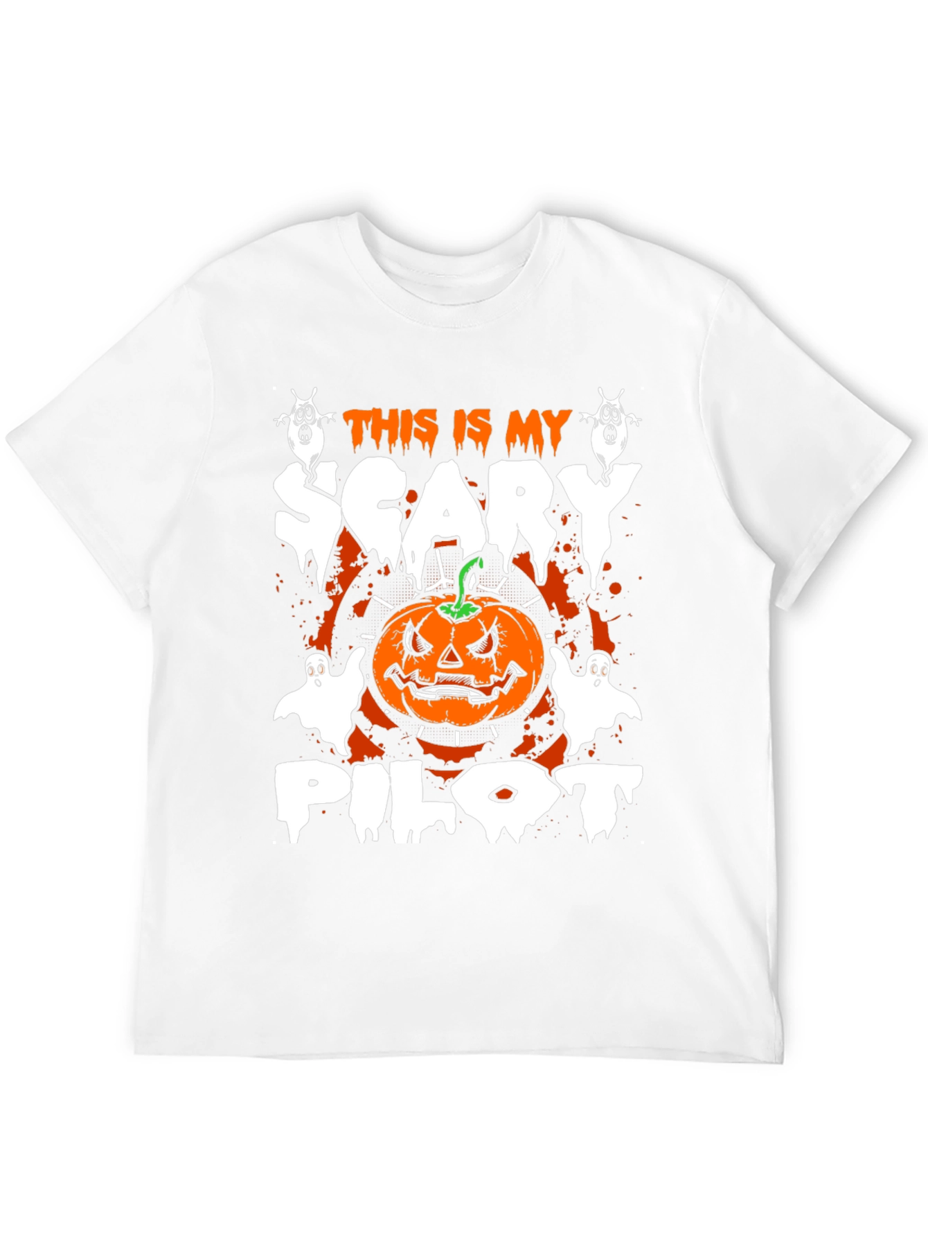 Scary Pilot Halloween Graphic Tee