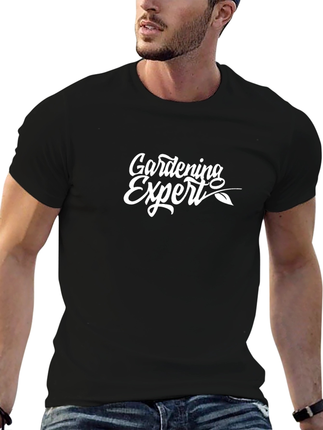 Gardening Expert T-Shirt - Black Cotton Tee