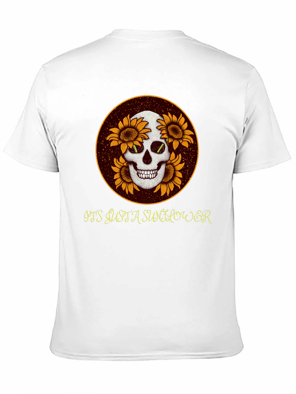 Skull & Sunflower Graphic Tee - Unique Casual Wear