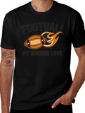 Football My Burning Love Graphic Tee