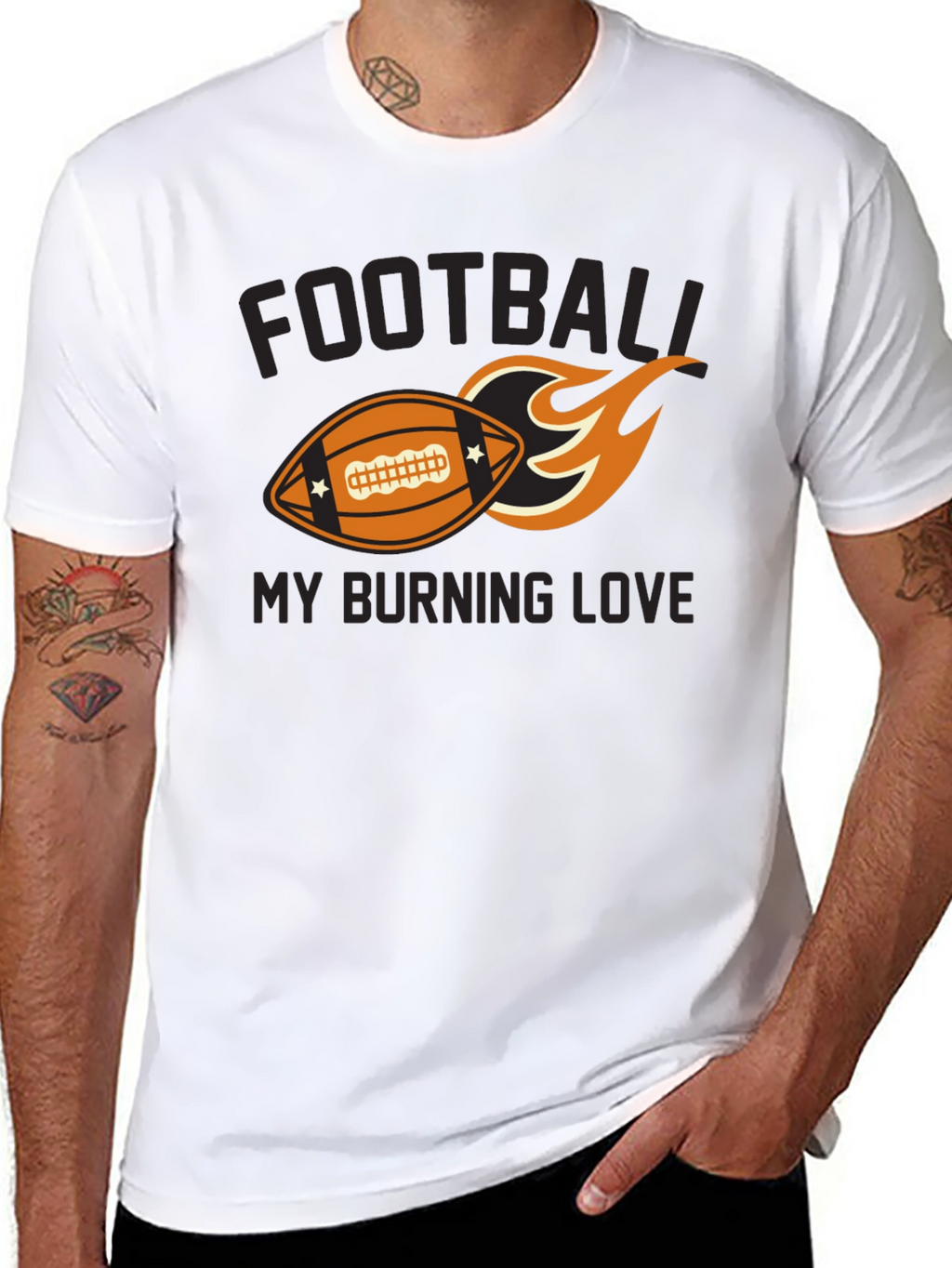 Football My Burning Love Graphic Tee