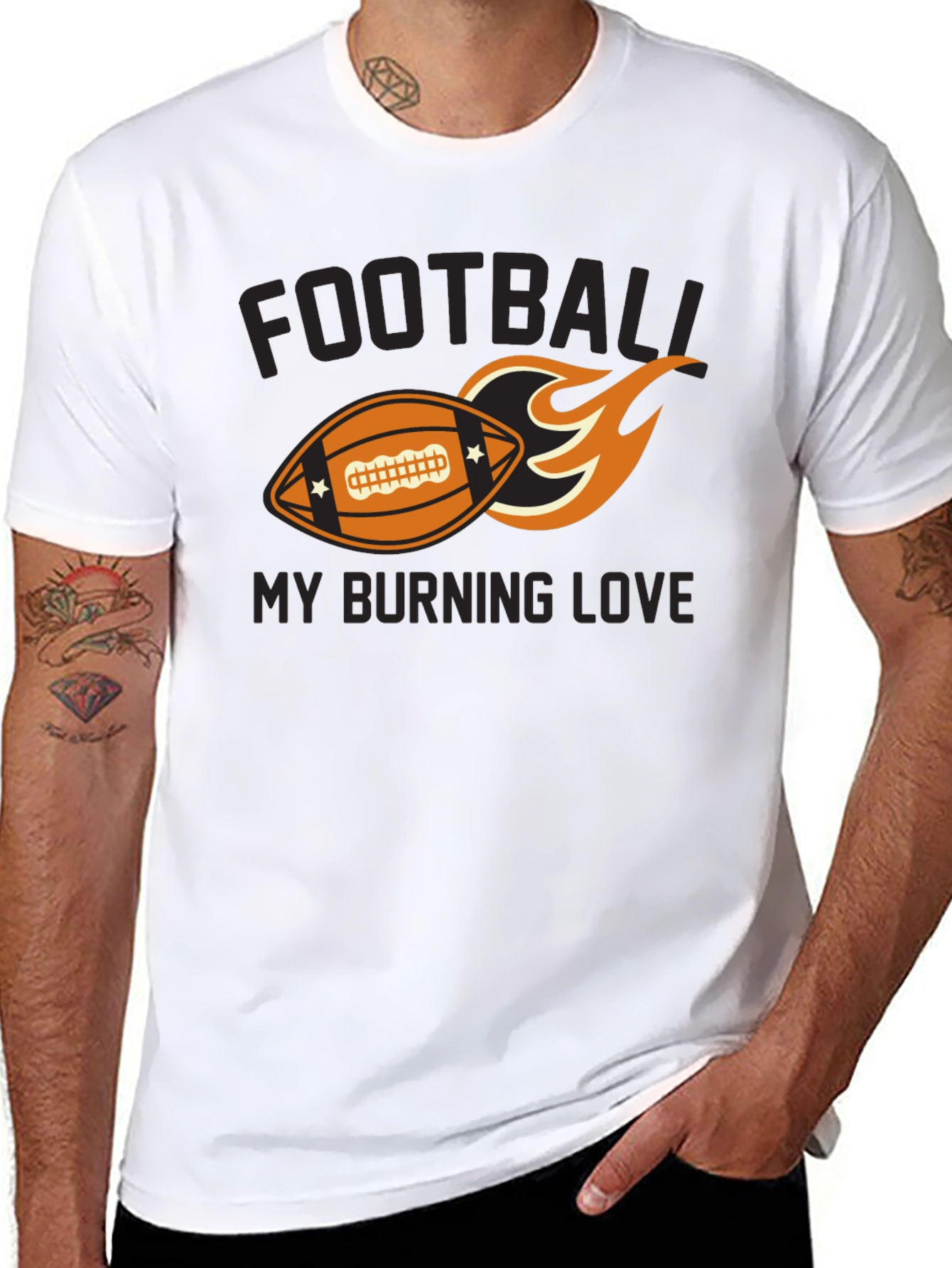 Football My Burning Love Graphic Tee