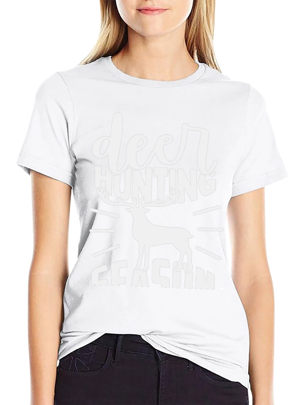 Deer Hunting Season Black T-Shirt