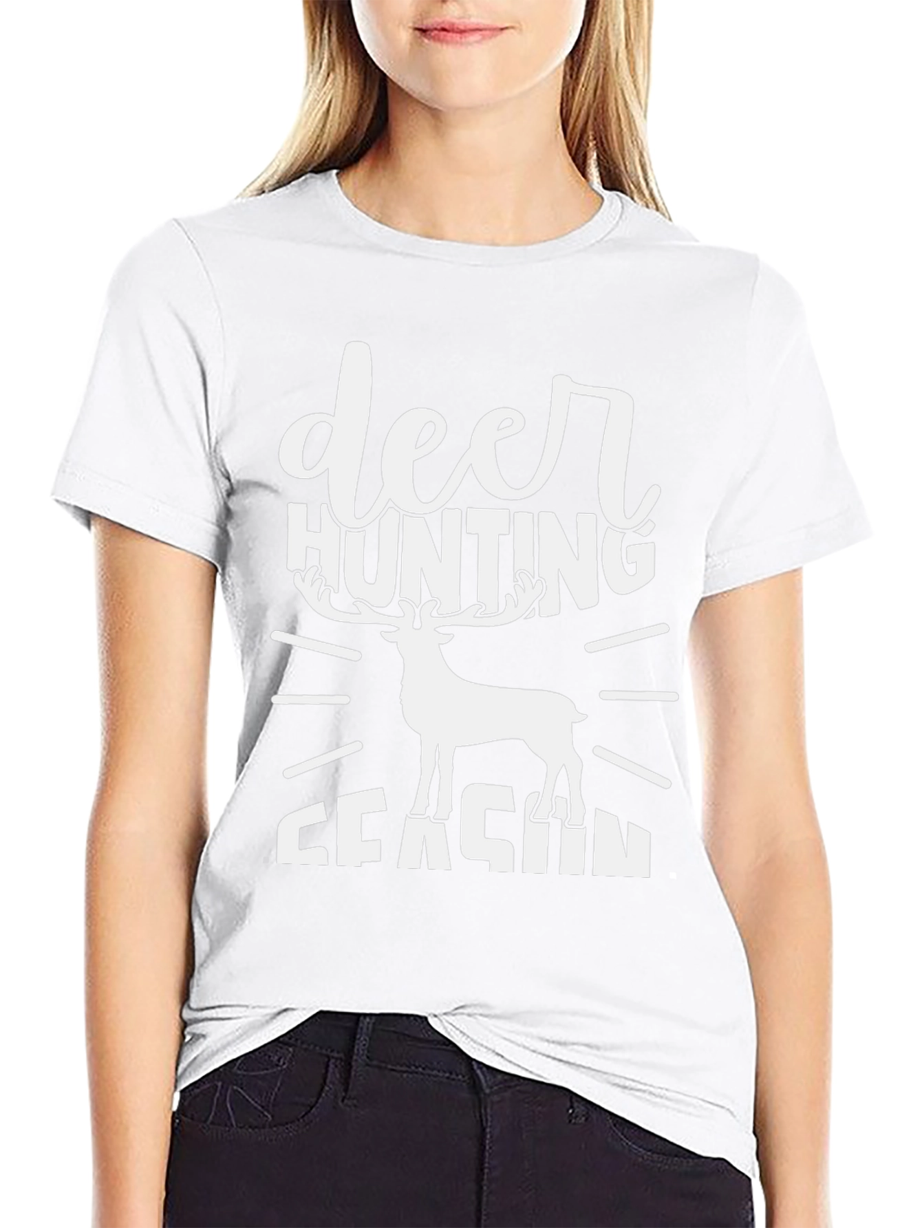 Deer Hunting Season Black T-Shirt