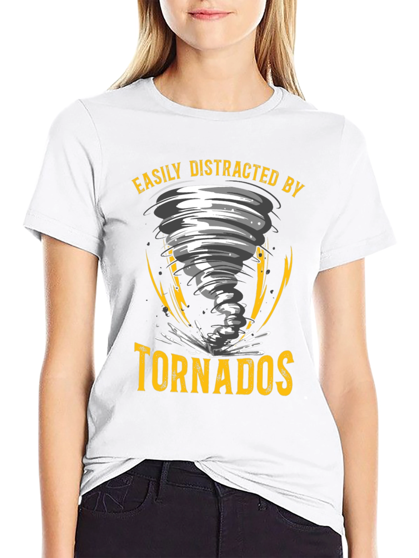 Tornado Graphic T-Shirt - Distracted By Tornados