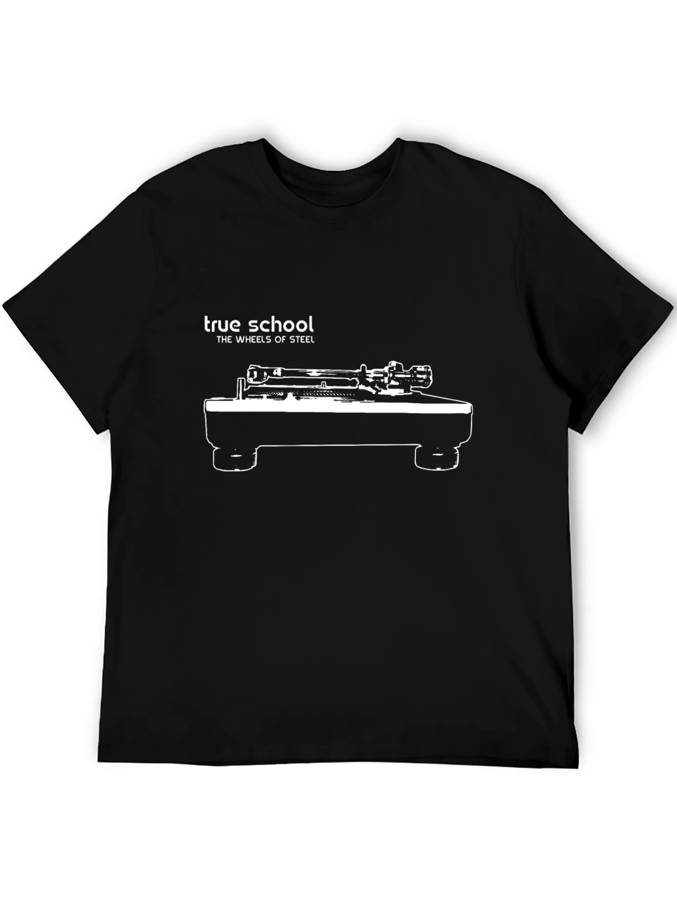 True School Turntable T-Shirt - Wheels of Steel Design