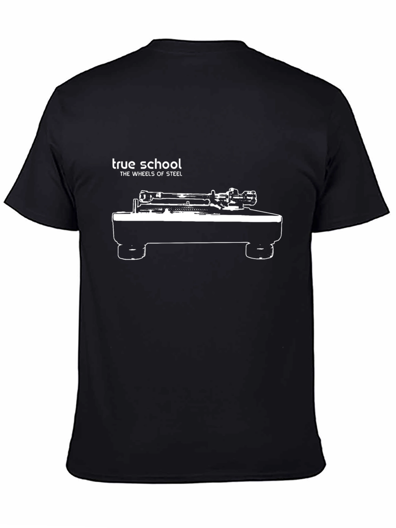 True School Turntable T-Shirt - Wheels of Steel Design
