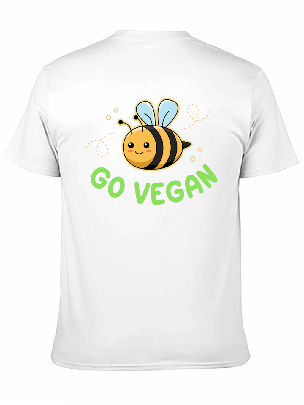 Go Vegan Bee Graphic T-Shirt