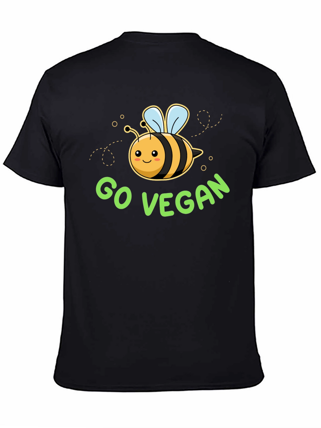 Go Vegan Bee Graphic T-Shirt