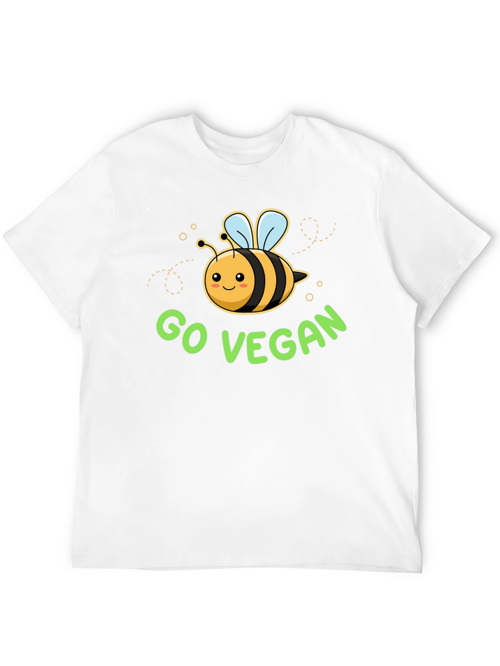 Go Vegan Bee Graphic T-Shirt