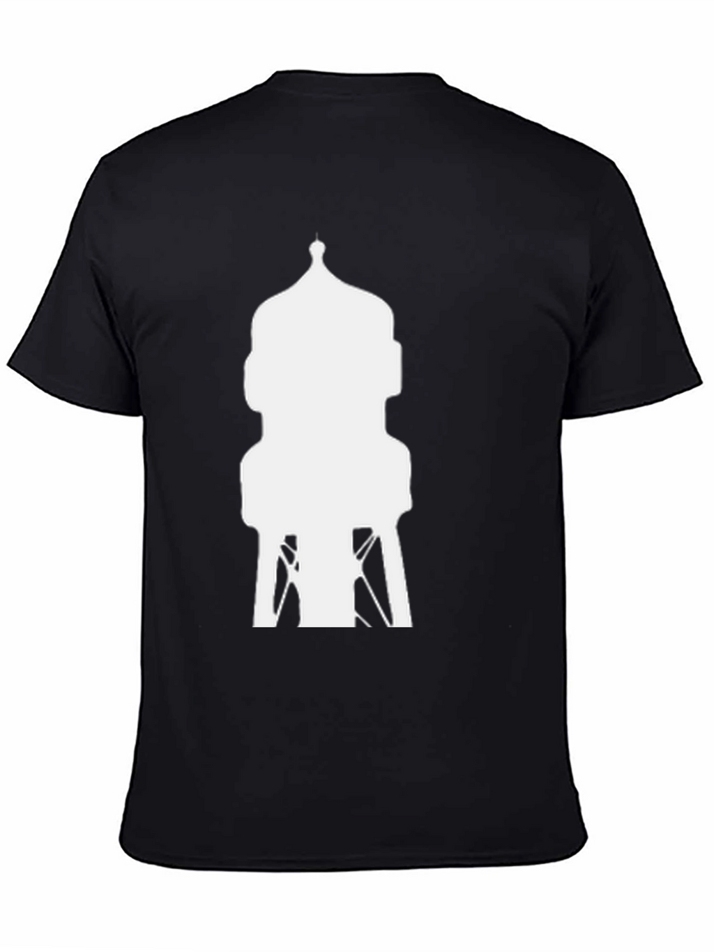 Water Tower Graphic Tee - Cool Black Shirt