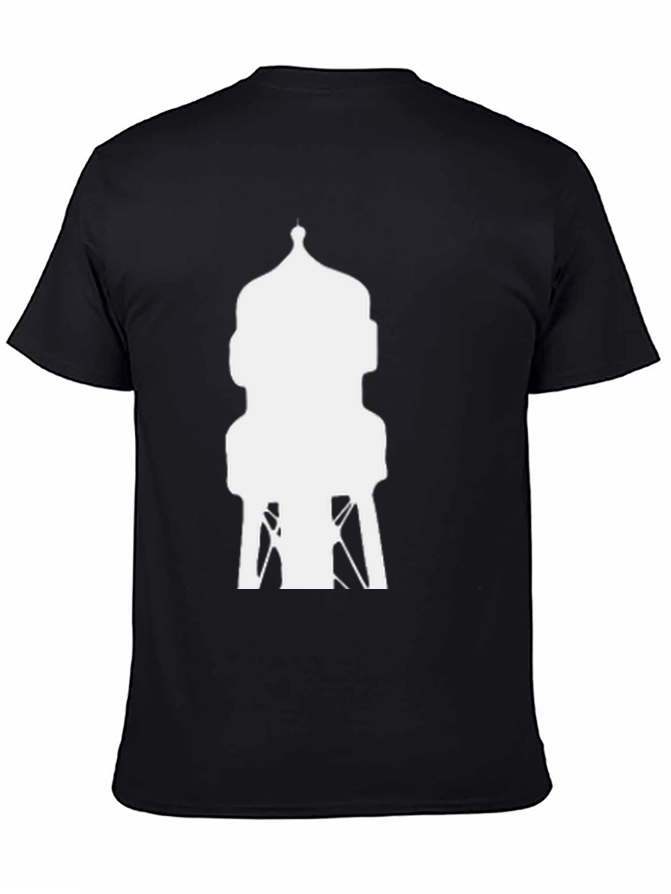Water Tower Graphic Tee - Cool Black Shirt