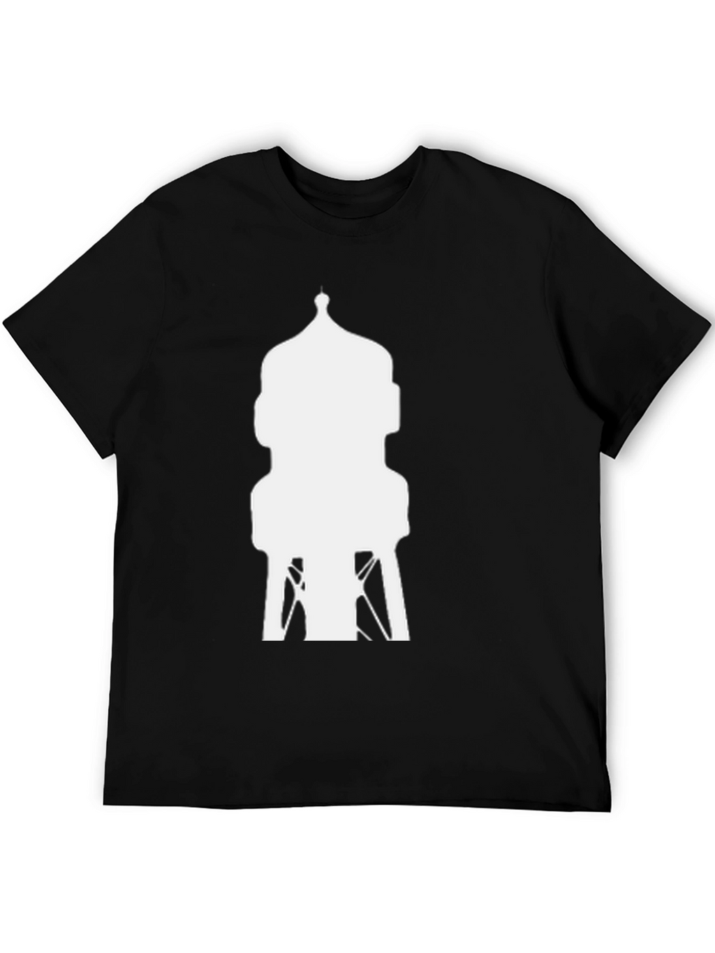 Water Tower Graphic Tee - Cool Black Shirt