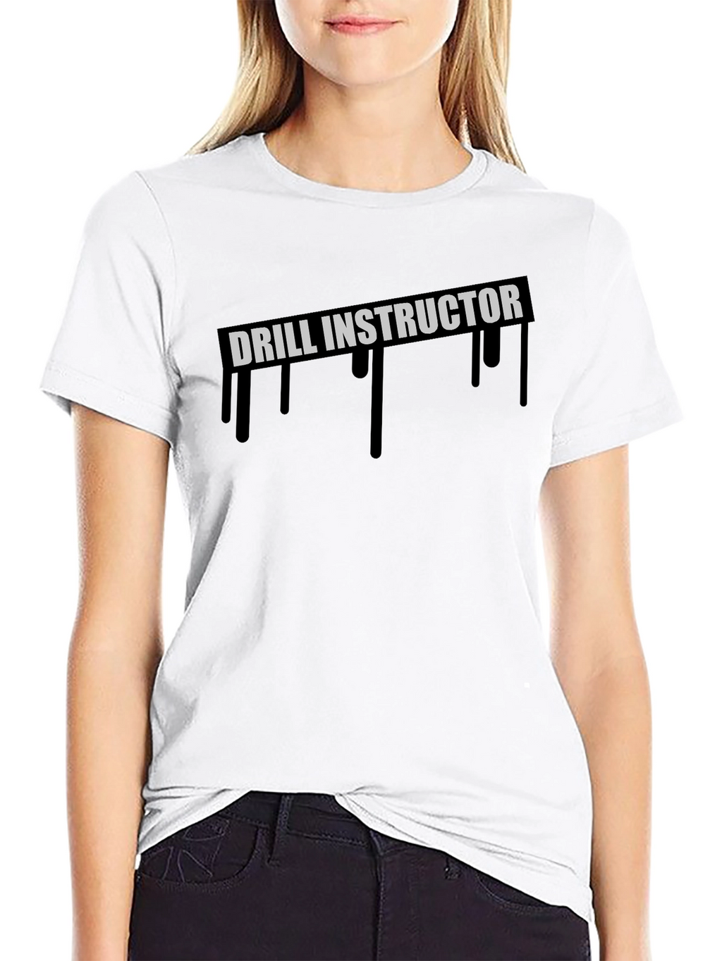 Drill Instructor Graphic T-Shirt - Black