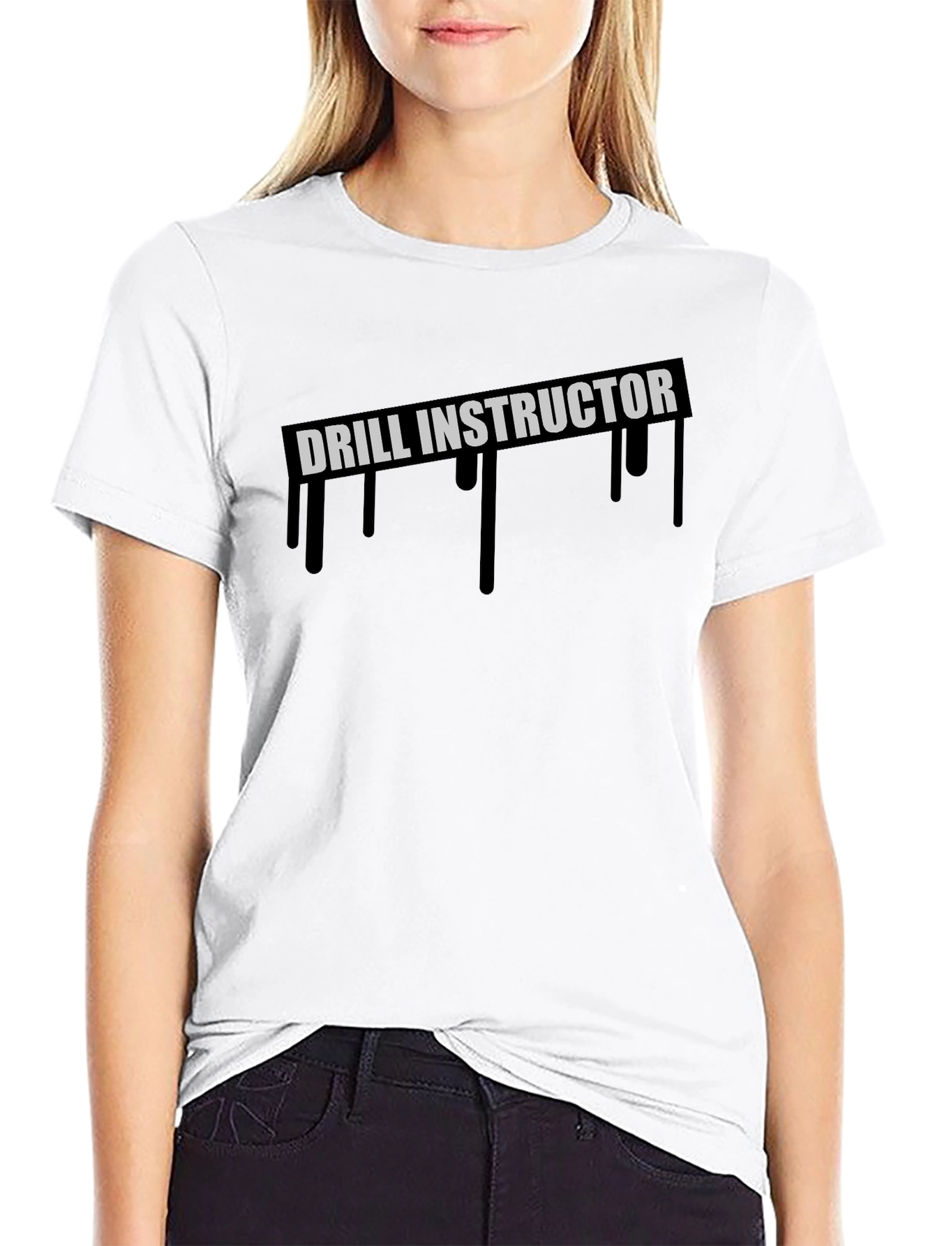 Drill Instructor Graphic T-Shirt - Black