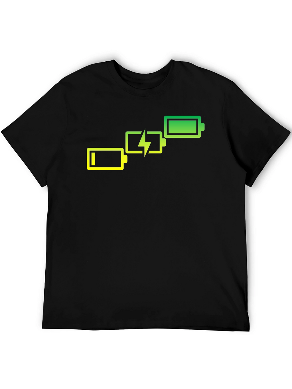 Battery Charge Black Graphic Tee