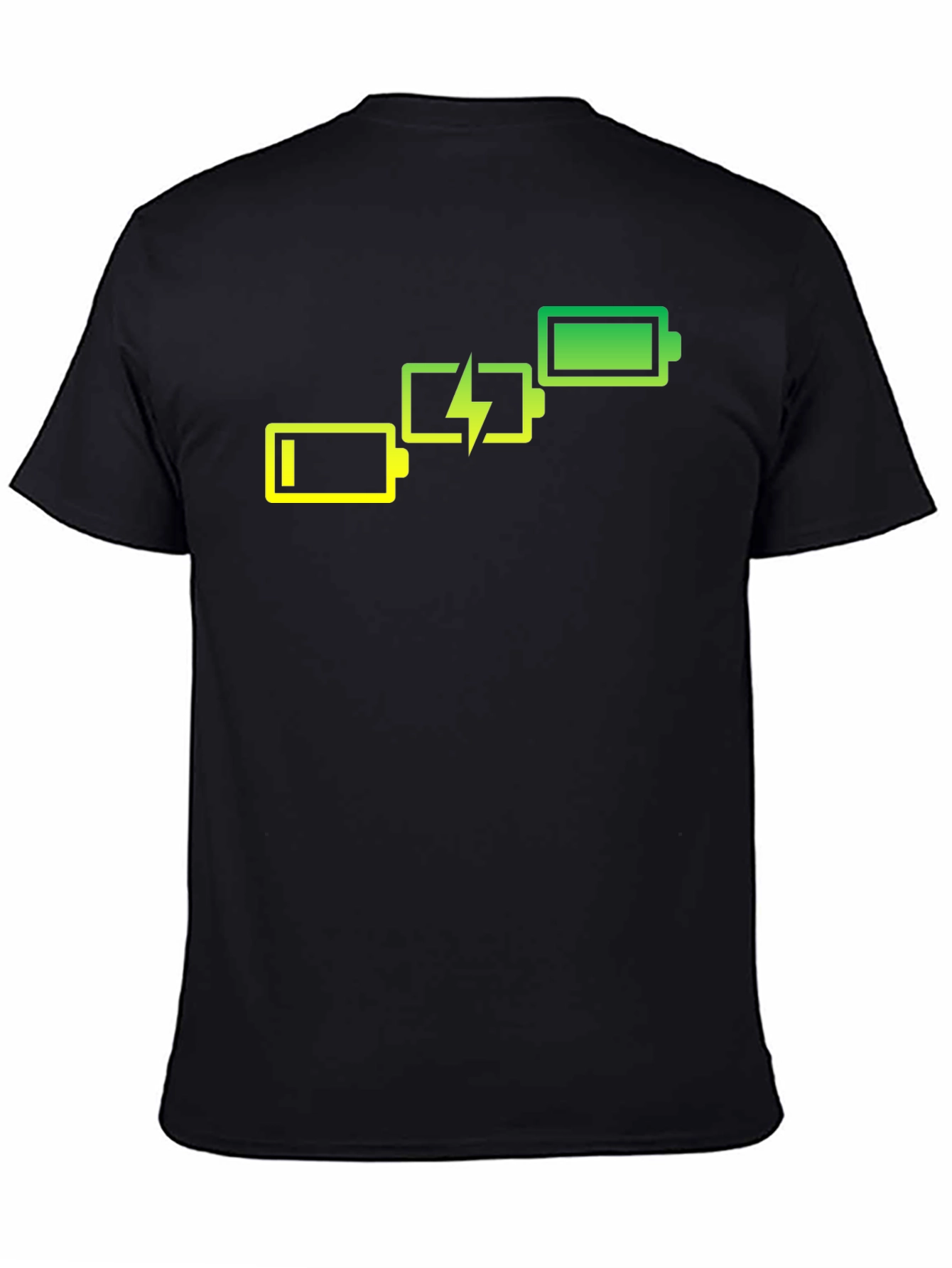 Battery Charge Black Graphic Tee